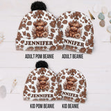Beautiful Highland Cow - Personalized Beanie Hat