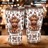 Beautiful Highland Cow - Personalized Tumbler