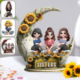 Sisters - Personalized Bestie Custom Shaped Acrylic Plaque