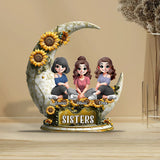Sisters - Personalized Bestie Custom Shaped Acrylic Plaque