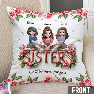 Sisters - Personalized Bestie Throw Pillow