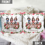 Sisters - Personalized Bestie Throw Pillow