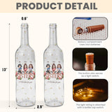 Sisters - Personalized Bestie Wine Bottle Lamp