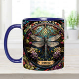 Beautiful Dragonfly - Personalized Gardening Accent Mug