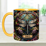 Beautiful Dragonfly - Personalized Gardening Accent Mug