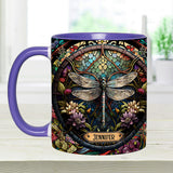 Beautiful Dragonfly - Personalized Gardening Accent Mug