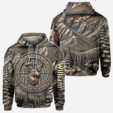 Born To Hunt Forced To Work - Personalized Hunting All Over Shirt