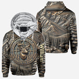 Born To Hunt Forced To Work - Personalized Hunting All Over Shirt