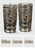 Born To Hunt Forced To Work - Personalized Hunting Tumbler