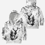 Country Style Black White - Personalized Hunting Hoodie and Leggings