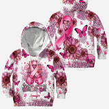 Breast Cancer Warrior - Personalized Breast Cancer Awareness All Over Shirt