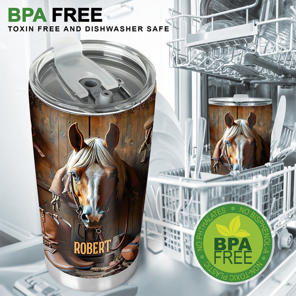 Love Horse - Personalized Horse Tumbler