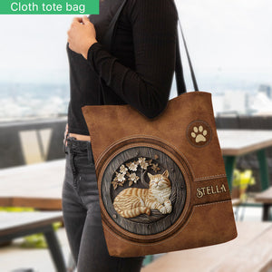 Love Cats - Personalized Cat Tote Bag