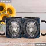 Strong Wolf - Personalized Wolf Accent Mug
