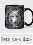Strong Wolf - Personalized Wolf Accent Mug