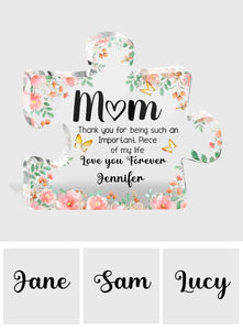 Love You Forever - Personalized Mother Custom Shaped Acrylic Plaque