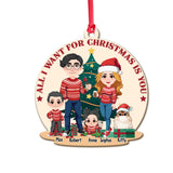 All I Want For Chrismas Is You - Personalized Couple Ornament