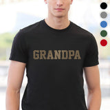 Custom Name - Personalized Grandpa Embroidered T-shirt