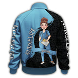 The Nurse Life - Personalized Nurse Zip Jacket