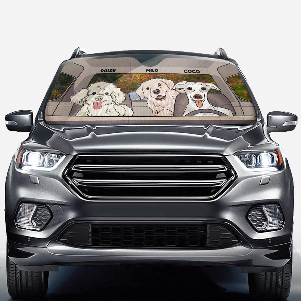 Lovely Paws - Personalized Dog Car Sunshade