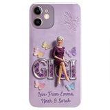 Custom Any Photo - Personalized Mother 3D Embossed Leather Phone Case