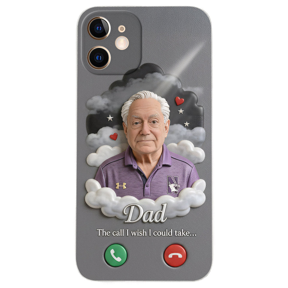 L'appel que j'aurais aimé pouvoir prendre... - Étui de téléphone commémoratif personnalisé en cuir