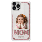 Mother's Day Gift, Custom From Any Photo - Personalized Mother 3D Embossed Leather Phone Case