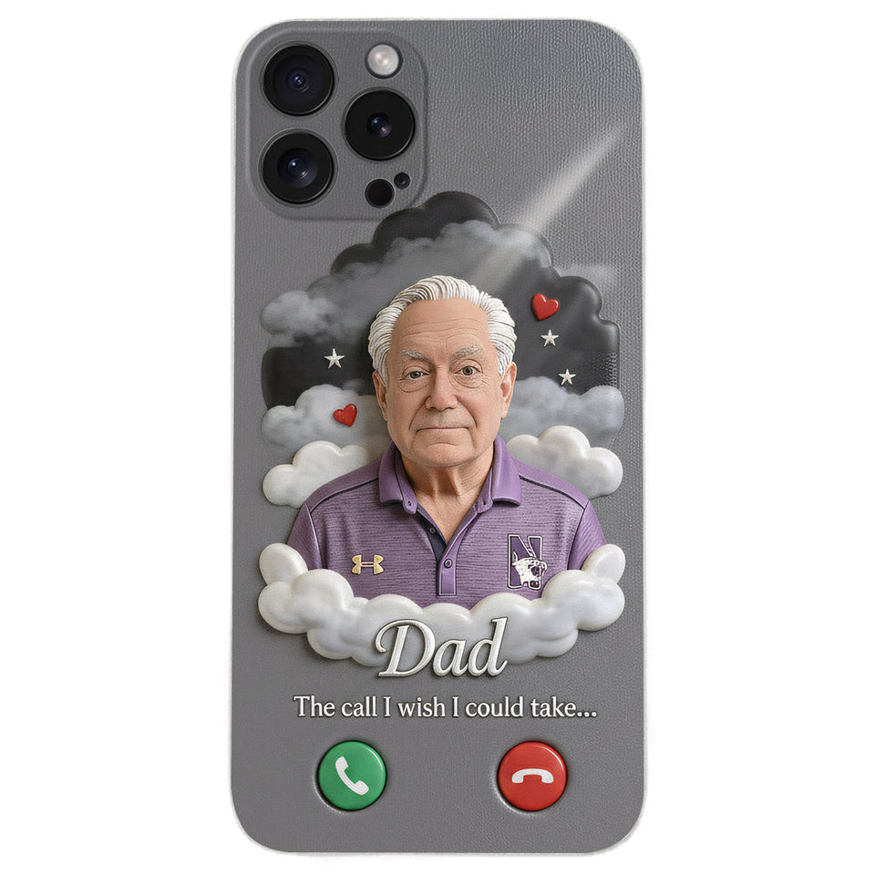 L'appel que j'aurais aimé pouvoir prendre... - Étui de téléphone commémoratif personnalisé en cuir