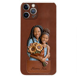I Love You - Personalized Mother 3D Embossed Leather Phone Case