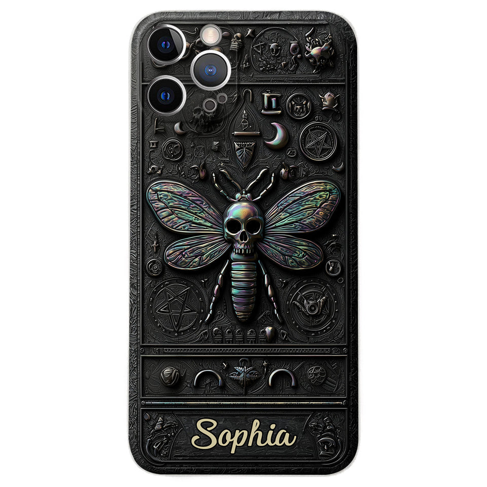 Gothic Witch - Personalized Witch Leather Phone Case