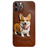Custom Any Photo - Personalized Dog Leather Phone Case