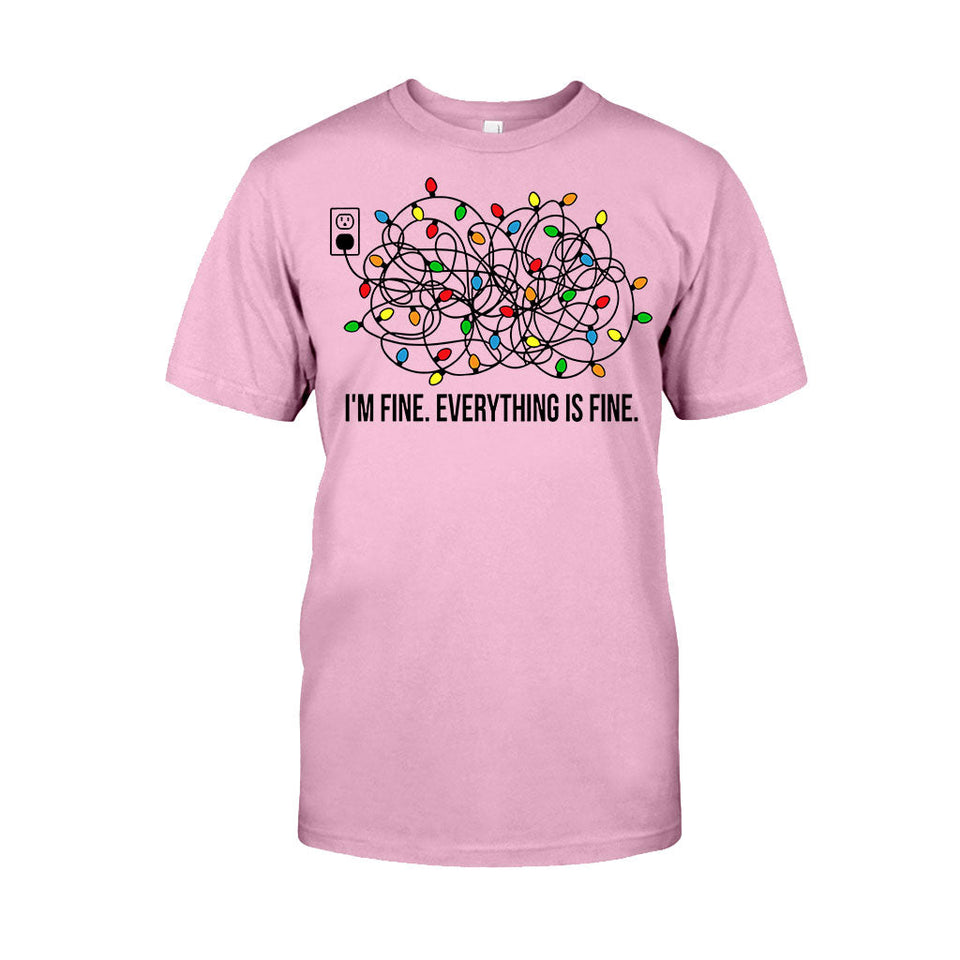 I'm Fine - Christmas T-shirt And Hoodie