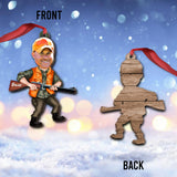 Photo Inserted Funny Hunting - Personalized Hunting Ornament