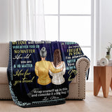 To My Daughter - Personalized Daughter Blanket