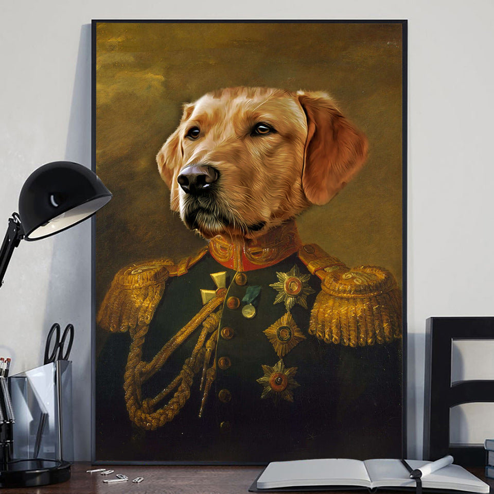 Royal Portrait - Personalized Dog Canvas And Poster