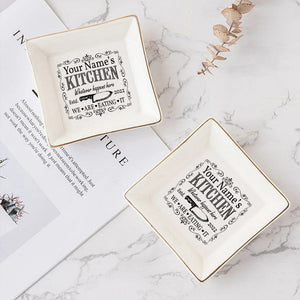 Whatever Happens Here We're Eating It - Personalized Cooking Jewelry Dish