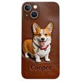 Custom Any Photo - Personalized Dog Leather Phone Case