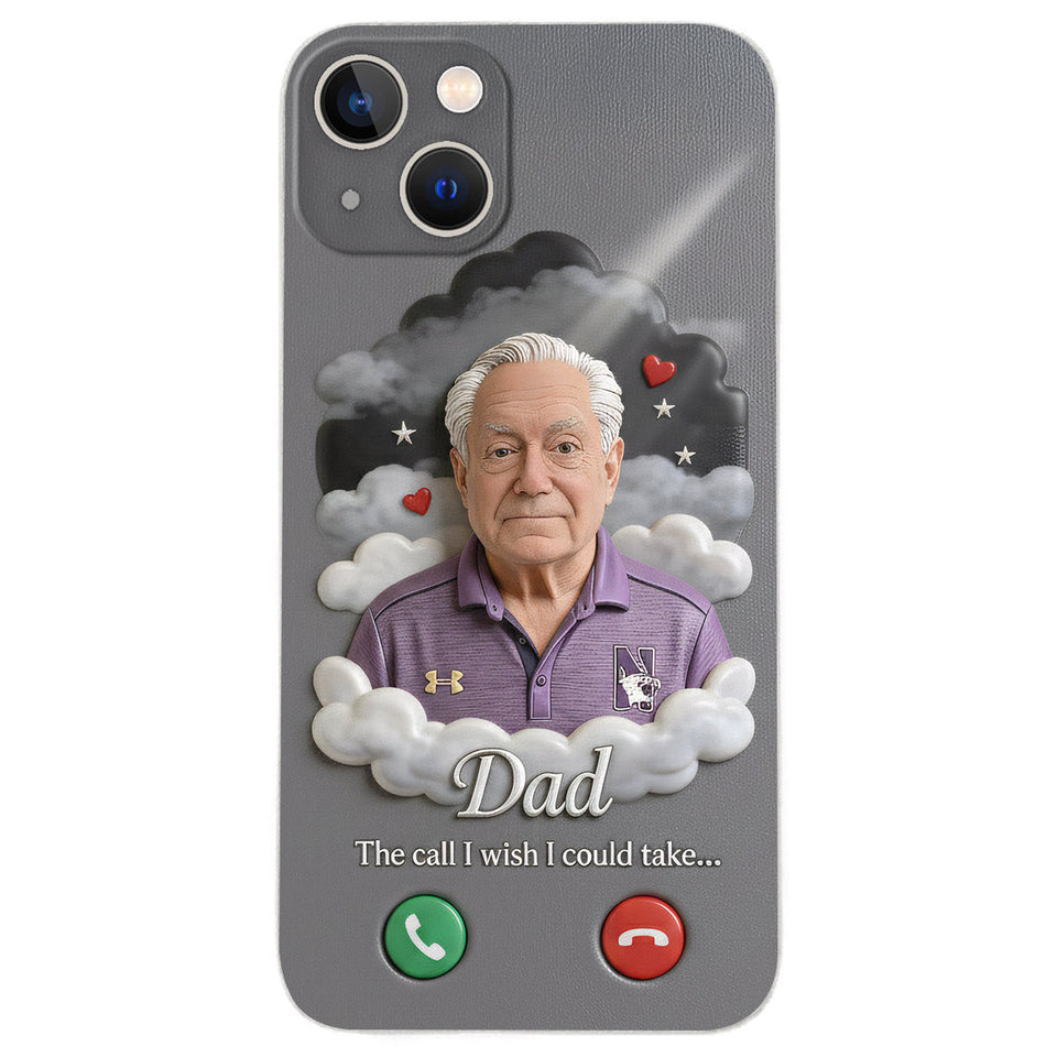 L'appel que j'aurais aimé pouvoir prendre... - Étui de téléphone commémoratif personnalisé en cuir