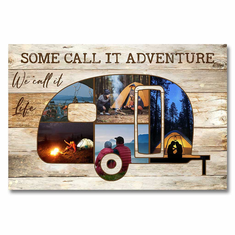 Some Call It Adventure - Personalized Camping Poster