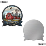 Farm House Decoration - Personalized Farmer Cut Metal Sign