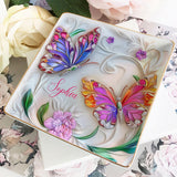 Stunning Butterfly - Personalized Butterfly Fully Printed Jewelry Dish