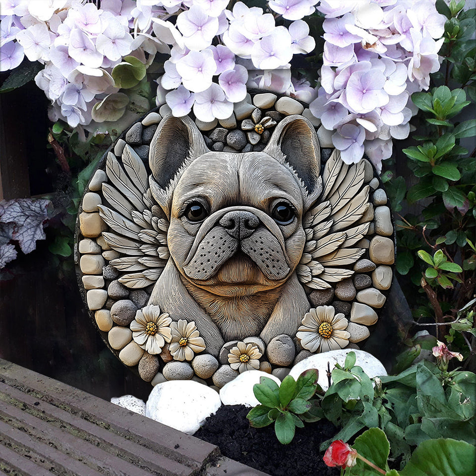 Forever In Our Heart - Personalized Dog Round Shaped Stone