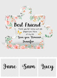 Love You Forever - Personalized Bestie Custom Shaped Acrylic Plaque