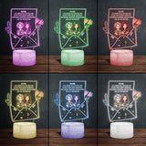 Dear Mom - Personalized Mother's Day Mother Shaped Plaque Light Base