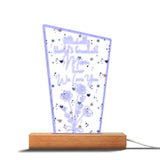 Officially World's Greatest Mom Ever - Gift for mom, grandpa, husband, wife, grandma, dad - Personalized Shaped Plaque Light Base