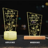 Officially World's Greatest Mom Ever - Gift for mom, grandpa, husband, wife, grandma, dad - Personalized Shaped Plaque Light Base
