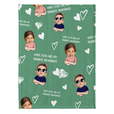 My Favorite GrandKid - Gift for grandma, grandpa - Personalized Blanket