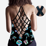 Just A Girl Who Loves Beaches - Personalized Sea Lover Cross Tank Top