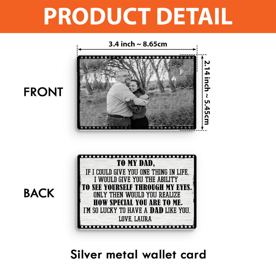 Lucky To Have A Dad Like You - Personalized Father's Day Father Wallet Insert Card