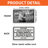 Lucky To Have A Dad Like You - Personalized Father's Day Father Wallet Insert Card